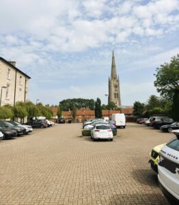 Car parking available in Grantham town centre